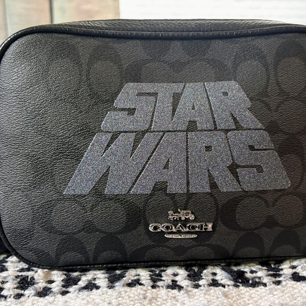 Star Wars X Coach Crossbody in Signature Canvas with Black & Silver Logo - Picture 2 of 3